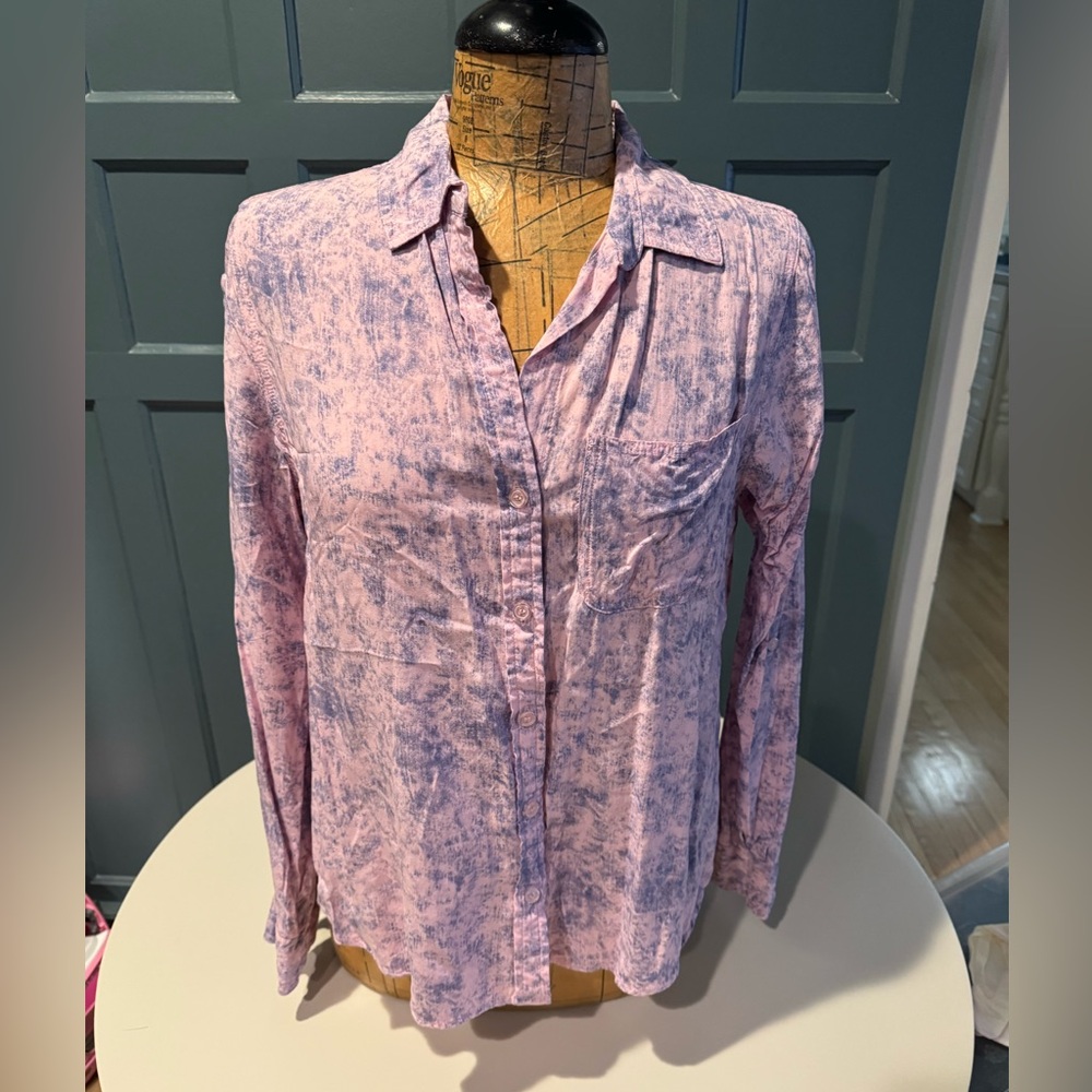 Velvet Heart Button Up, Size L